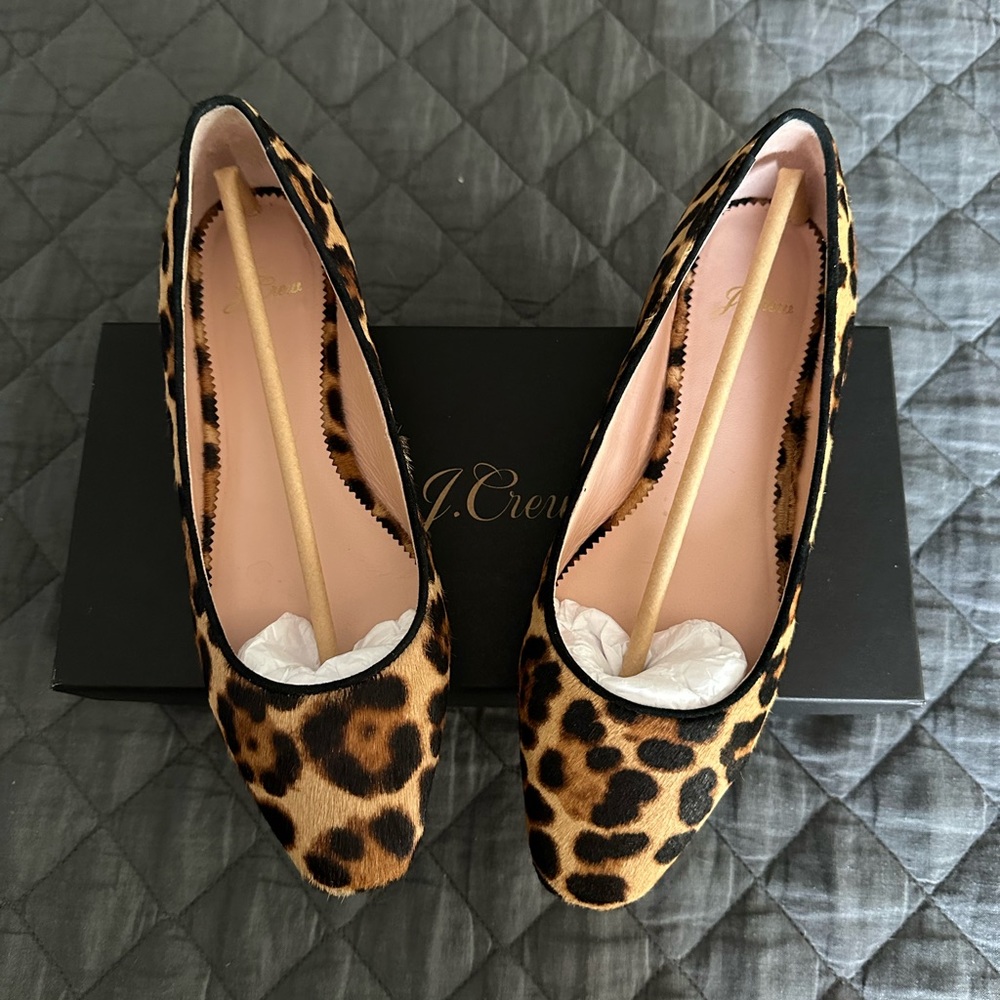 J. Crew Hair Calf Flat